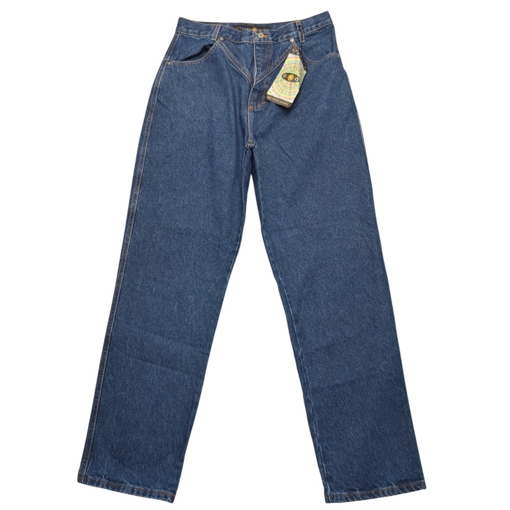 NWT Vintage Cowboys Only Western Jeans Womens 15 Blue V-Yoke Straight Leg USA